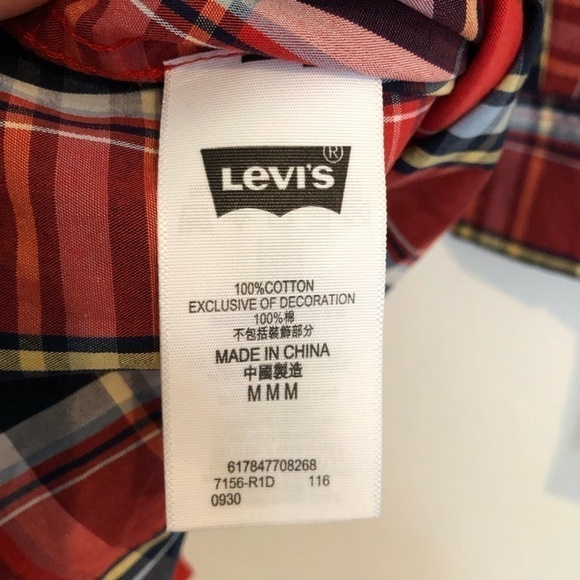 Levi's Boys Plaid Button Down Shirts Bundle M - Picture 10 of 12